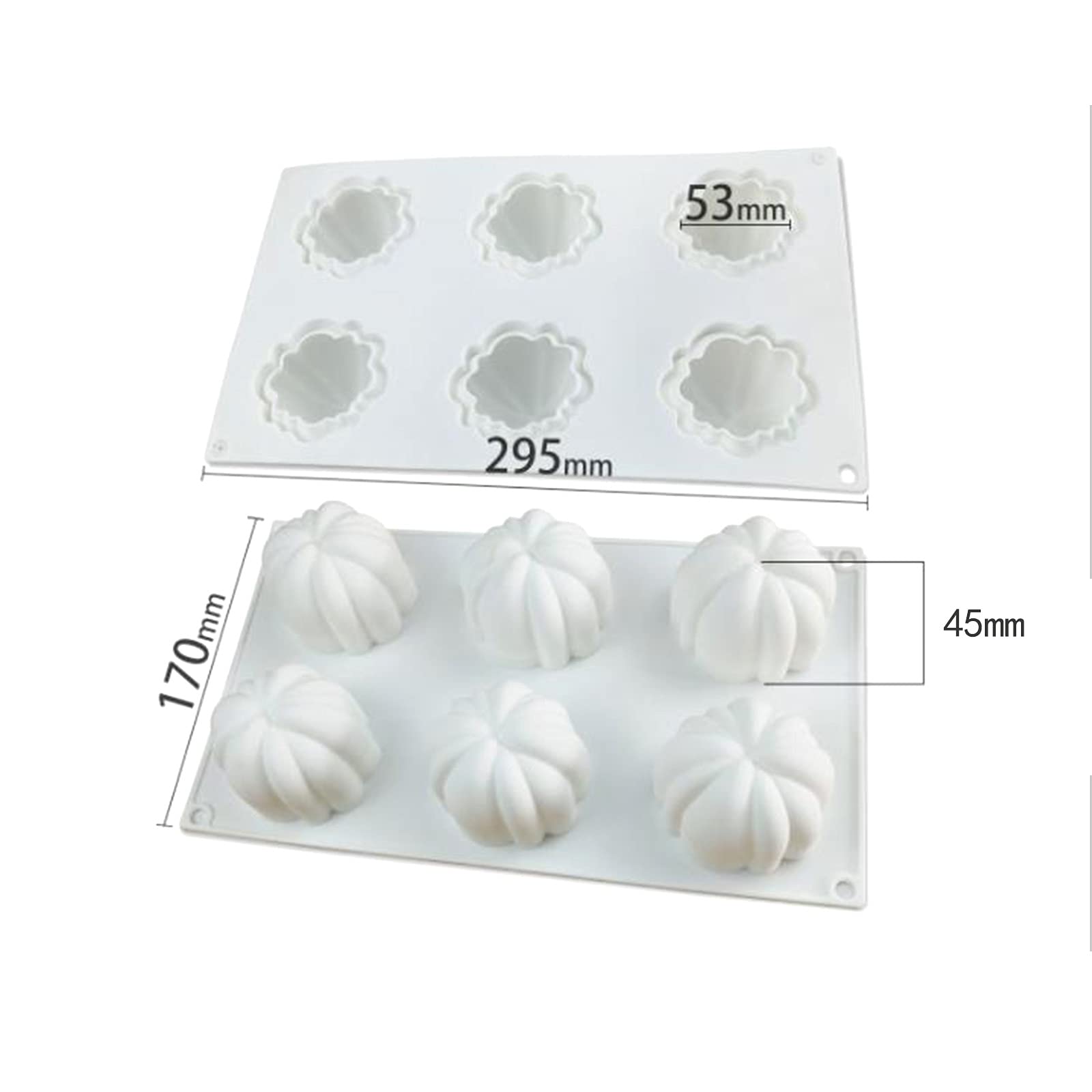 SUNSK Stampi In Silicone Per Halloween – 2 Pezzi Con Motivi Di Zucca, Alimentari, Antiaderenti, Adatti A Forno E Microonde, Per Torte, Cioccolato E Sapone