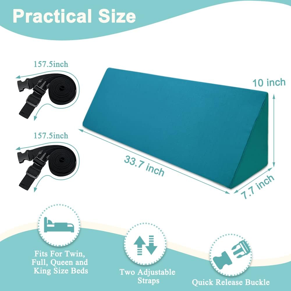 KAAMOS Bed Rails Foam Bolsters, Bed Guard Rail Pillow for Elderly Adults, Safety Bedside Rails Pads for Seniors, Hospital Bedrail Foam Roll Control Bolster, Medical Wedge Cushions Beds Bumper (1 Pcs)