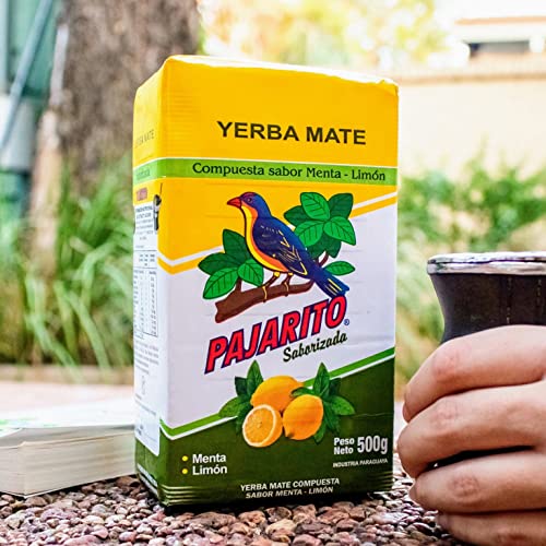 Yerba Mate Tee Pajarito Limon/Zitrone 500g | Yerba Mate aus Paraguay | Detox und Energie Getränk