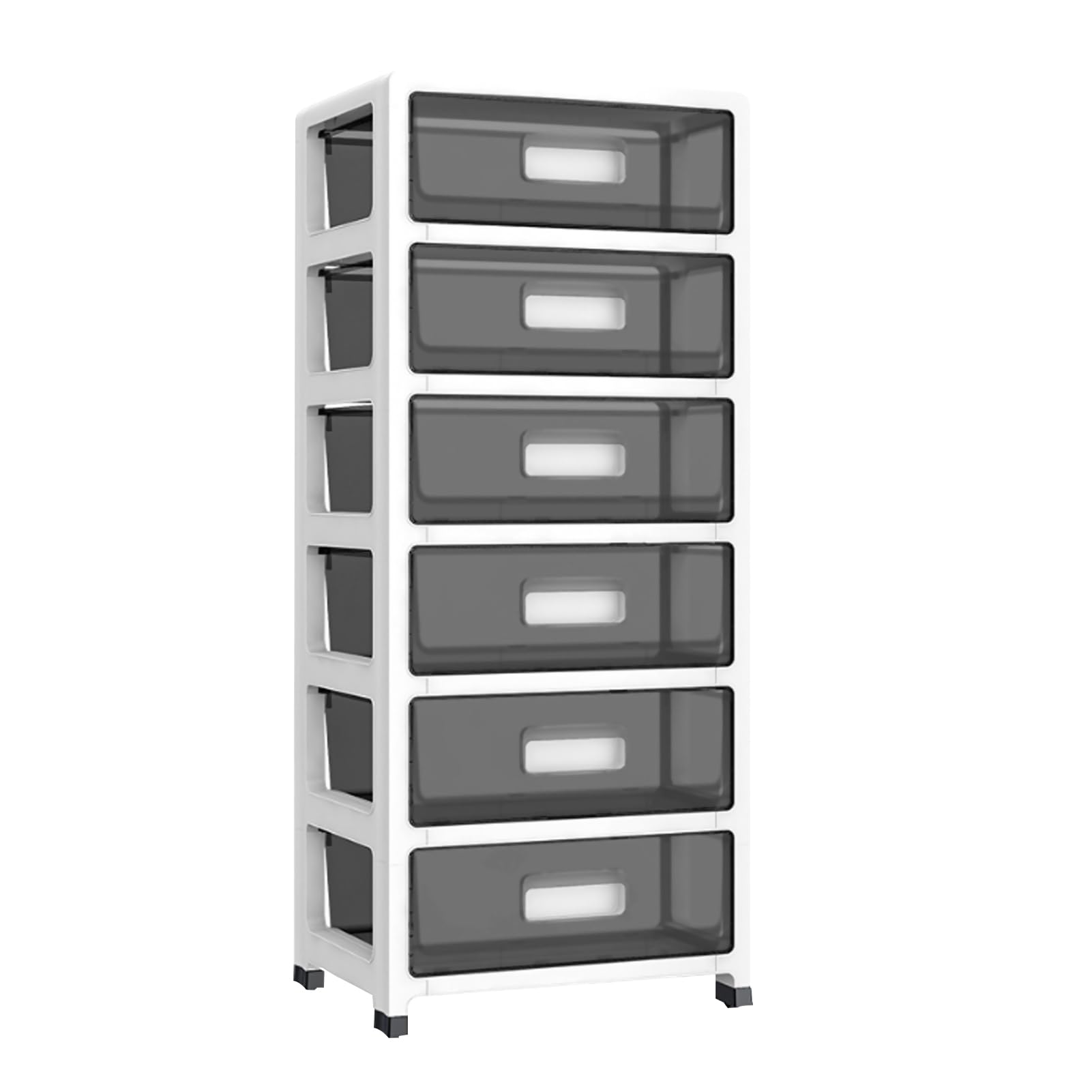 Plastic Drawers Storage Bins, Multifunctional 6 Tier Storage Cabinet Office File Organizer with Wheels, Mobile Storage Locker for Home, Office, Apartmentsl