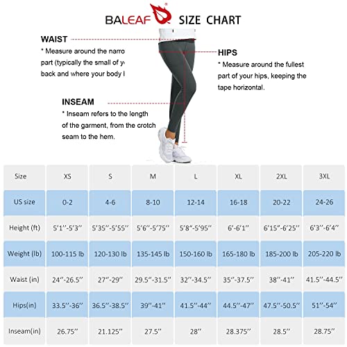 BALEAF Leggings Felpati Donna Invernali Vita Alta