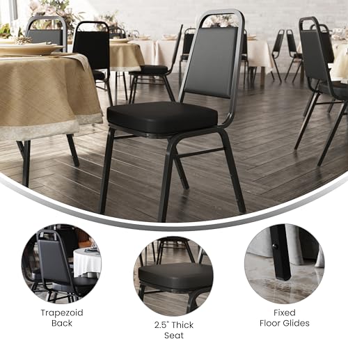 image for Flash Furniture HERCULES Series Trapezoidal Back Stacking Banquet Chai