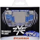 SYLVANIA - H8 (64212) SilverStar zXe Fog High Performance Halogen Fog Light Bulb - Bright White Light Output, HID Attitude, Xenon Fueled Technology (Contains 2 Bulbs)