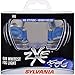 SYLVANIA - H8 (64212) SilverStar zXe Fog High Performance Halogen Fog Light Bulb - Bright White Light Output, HID Attitude, Xenon Fueled Technology (Contains 2 Bulbs)