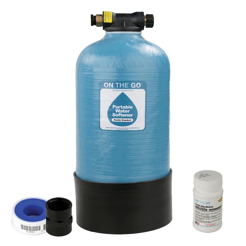 On The Go Portable Water Softener 16,000 Grain Double Softener