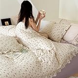 BuLuTu Muslin Cotton Kids Duvet Cover Twin Size, 68