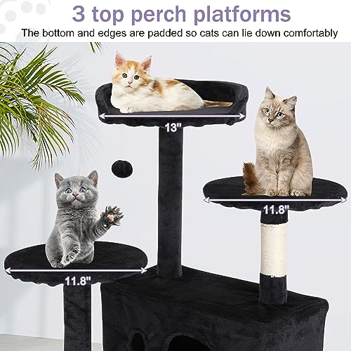 Árbol para gatos 54 pulgadas torre multi-niveles interior miniatura 2