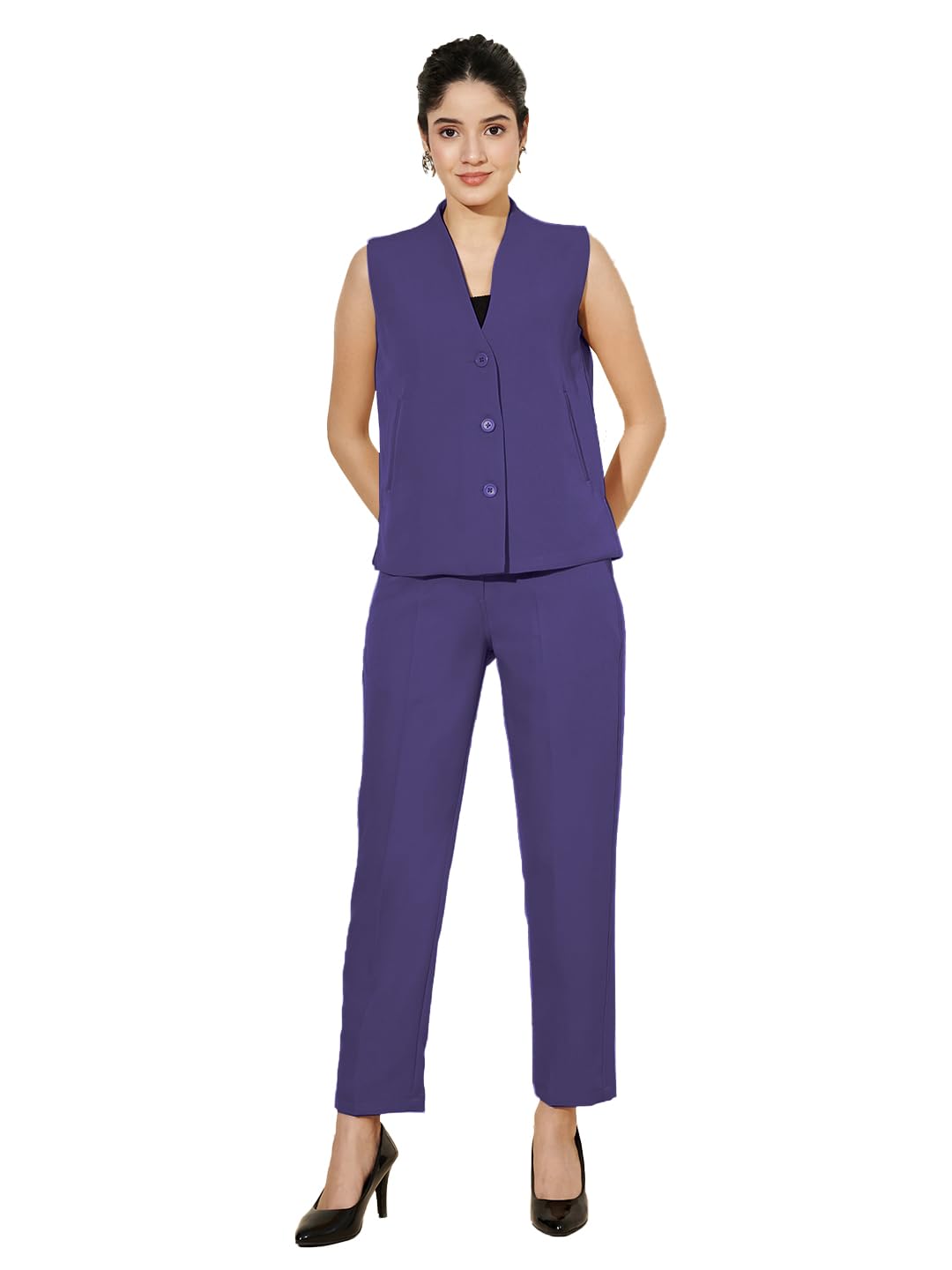 brinns 2-Pc Red Violet Breasted Suit-picture-11