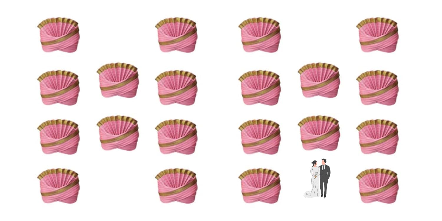Pagdi/Turban for Barati & Gharati (Guest) to Celebrate Wedding/Any Other Function II for Men & Women (Free Size) II Pack of 20 Pink-image-19
