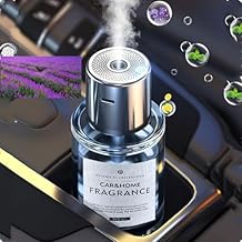 Smart Car Air Freshener - Automatic Spray, 5-Speed Adjustable Aromatherapy and Freshener for Far Lavender