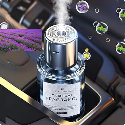 Smart Car Air Freshener - Automatic Spray, 5-Speed Adjustable Aromatherapy and Freshener for Far (Lavender)