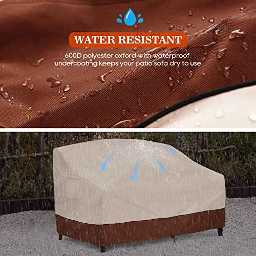 Cosfly Patio Furniture Covers Waterproof For Sofa, Outdoor Loveseat Covers Heavy Duty Fits Up To 58W X 40D X 31H Inches #TOP3