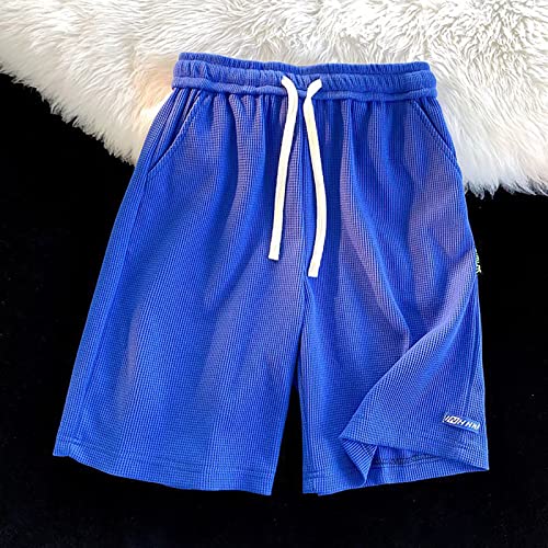 Quick Dry Shorts Men Lightweight Basketball Boxing Gym Sports Shorts Men With Pocket Golf Shorts Mens Slacks Slim Fit Stretch Casual Trousers For Men Jogger Pants (Blue,Medium) #TOP1