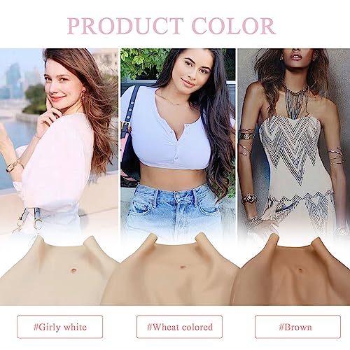 ZWSMS Calcinhas de silicone realistas para transgêneros, vagina falsa, calcinha escondida, cueca box