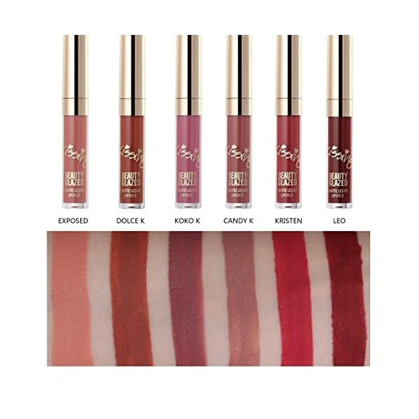 Beauty-Glazed-Matte-Nude-Liquid-Lipstick-Lip-Gloss-Kit-Waterproof-Lip-Makeup-Durable-Lipgloss-Cosmetics-Mini-6pcsset-Birthday-Edition-Long-Lasting-Non-Stick-Cup-Liquid-Lip-Gloss-Set MYUANGO Set of 6 Matte Liquid Lipsticks -Vegan, Long Lasting, Waterproof, Non-Stick Finish for Women and Girl