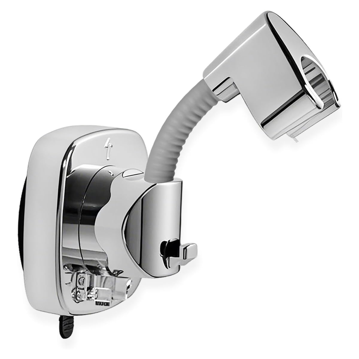 CTRLZS Reusable Wall Mount Shower Wand Holder-Suction Cup Handheld Shower Head Holder-360° Swivel Adjustment