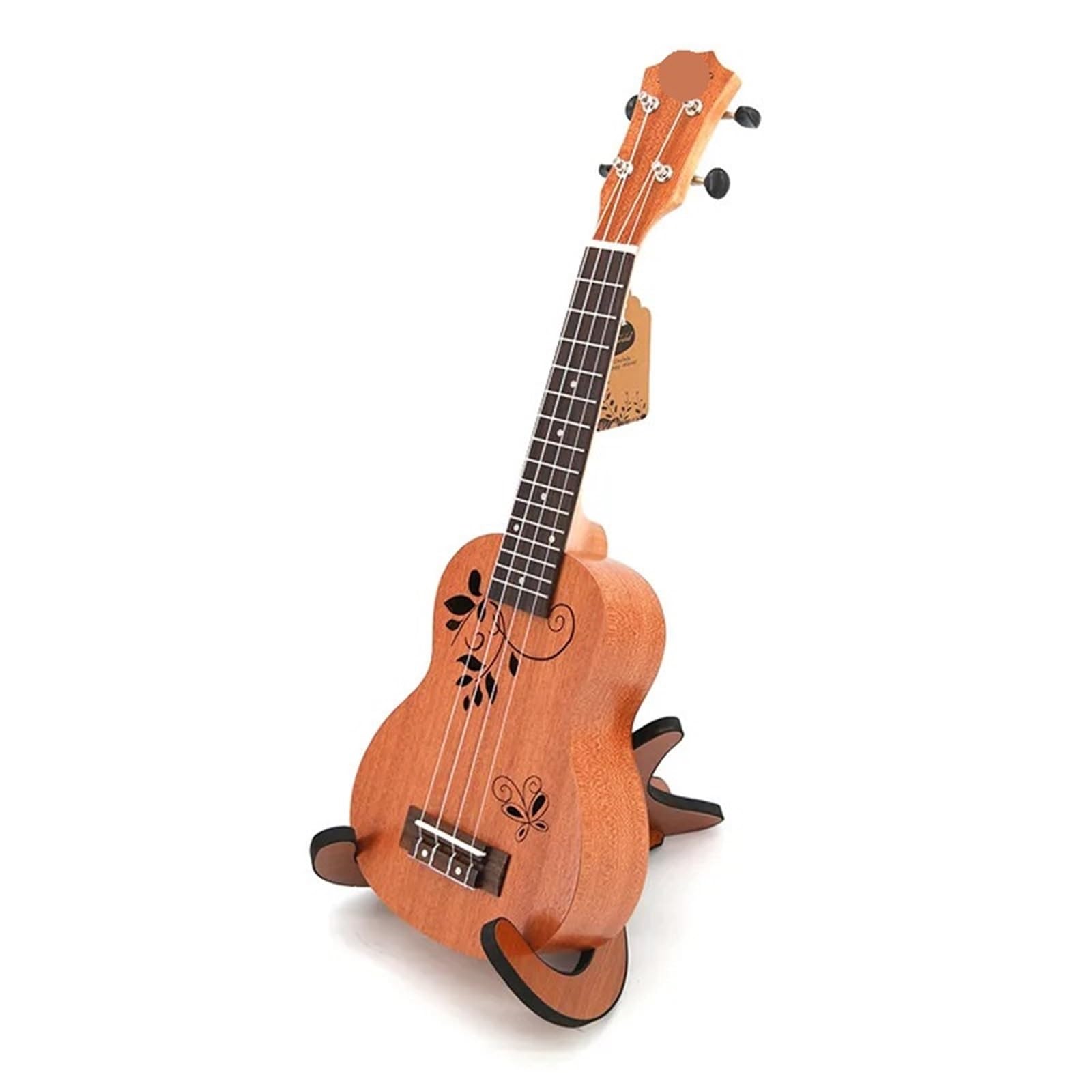 Ukulele Strumento Musicale da Viaggio for Chitarra Ukulele a Farfalla da 21 Pollici Mini Ukulele a 4 Corde