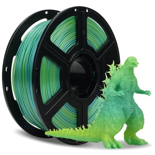 Image of FLASHFORGE Chameleon Gradient Rapid PLA Filament Yellow & Green, High Speed PLA Filament 1.75mm Max 500mm /s Fast Printing, Displays Shimmering Effects from Various Angles and Light