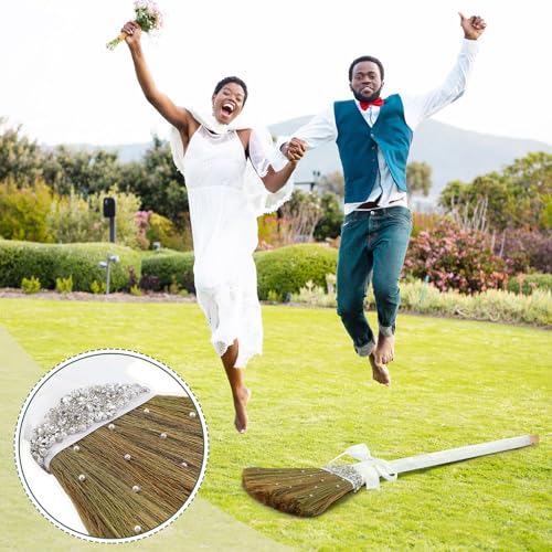 image for Yungyan Wedding Brooms for Jumping Ceremony DIY Bride Bridegroom 11.81