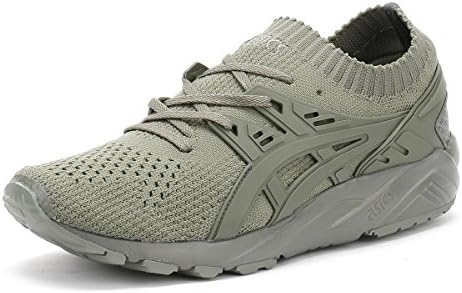 green asics trainers