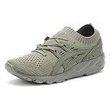 Suela duradera ASICS Hombres Agave Verde Gel Kayano Knit Zapatillas-UK 8