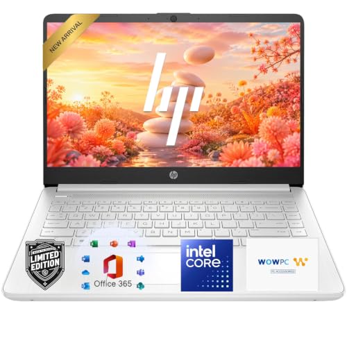 Image of HP Essential Laptop Computer, 2026 Edition, 128GB SSD, Intel N150 CPU, Long Battery Life, Portable Design, 1TB Cloud Storage, Windows 11 with Microsoft 365