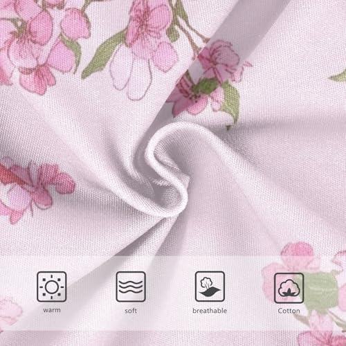 Funny Girls Underwear Toddlers 2t Cotton Panties Little Girl Delicate Pink Cherry Blossoms Kids Undies Briefs3