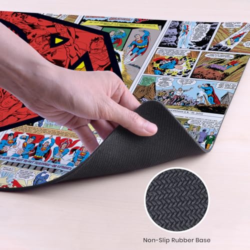 Tapis de souris de bureau XL Superman DC Comics pour espace informatique PC