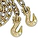VULCAN Chain and Load Binder Kit - Grade 70-3/8 Inch x 10 Foot - 6,600 Pound Safe Working Load
