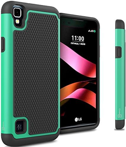 Compatible for LG Tribute HD Case, LG X Style Case CoverON® [HexaGuard Series] Slim Hybrid Hard Phone Cover Case for LG Tribute HD/X Style - Teal Mint