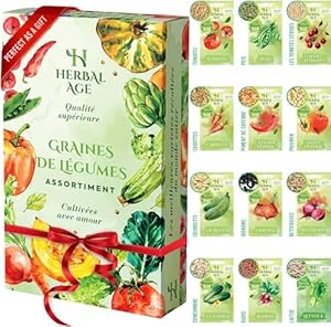 Coffret Cadeau Jardin - Kit Graines de Légumes Mixtes