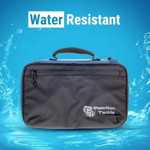 Image of Reaction Tackle Deluxe Bait Binder, Water Resistant Soft Bait Storage System for Soft Plastics and Rigs with Zippered Sleeves, Splash-Proof Binder