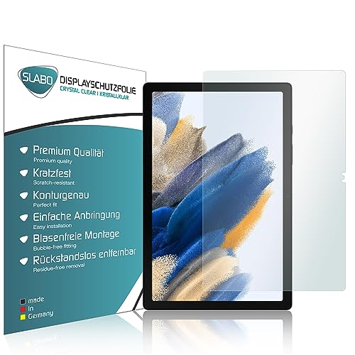 Slabo 2 x Protector de Pantalla Compatible con Samsung Galaxy Tab A8 10.5' 2021 (LTE | WiFi) lámina de Protectora Ultra Transparente