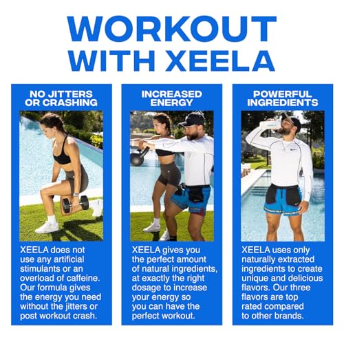 Image of XEELA Pre Workout Powder - Clean & Tested - Jitter Free, Safe, and Natural - Increase Thermogenic Energy, Focus, and Endurance w /Creatine, Organic Caffeine, and Plant Based Citrulline (Grape Soda)