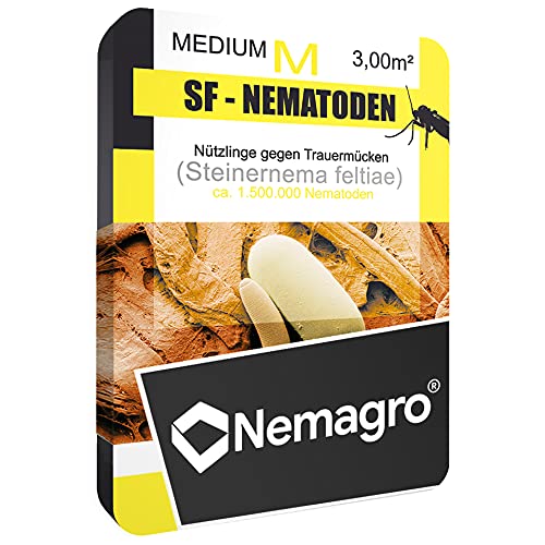 Nemagro® SF-Nematoden M 1.5mio - bis 5 Pflanzen - Für eine einfache Anwendung zu Hause! Cover