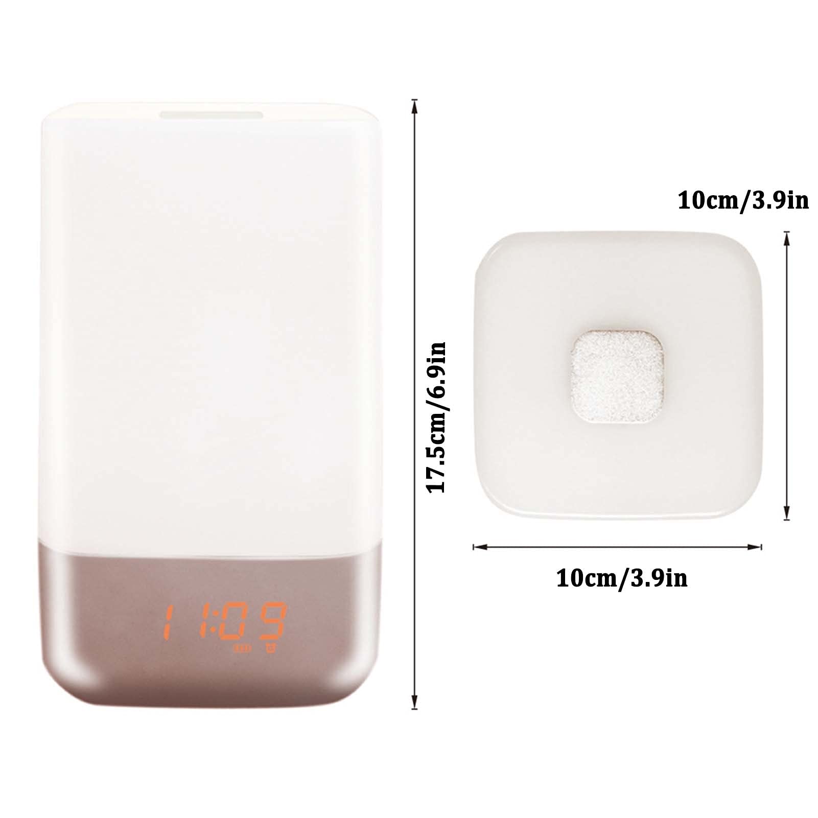 Control Táctil Wake Up Light, Despertador de Amanecer, con Snooze, 7 Colores, 7 Sonidos Naturales