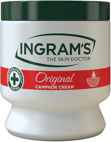 Ingram's Crema de alcanfor Original 450 Ml Para Cara Y Piel 100% Pura Crema No Grasa Restaura Intensivamente, Hidrata, Hidrata, Repara Y Nutre La