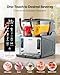 VEVOR Slushie Machine, 4L/135oz x 2 Tank Slushy Machine for Home, No Ice Needed Frozen Drink Maker, Margarita Maker with Self-Cleaning, for Frozen Margaritas, Frappés, Milkshake & More