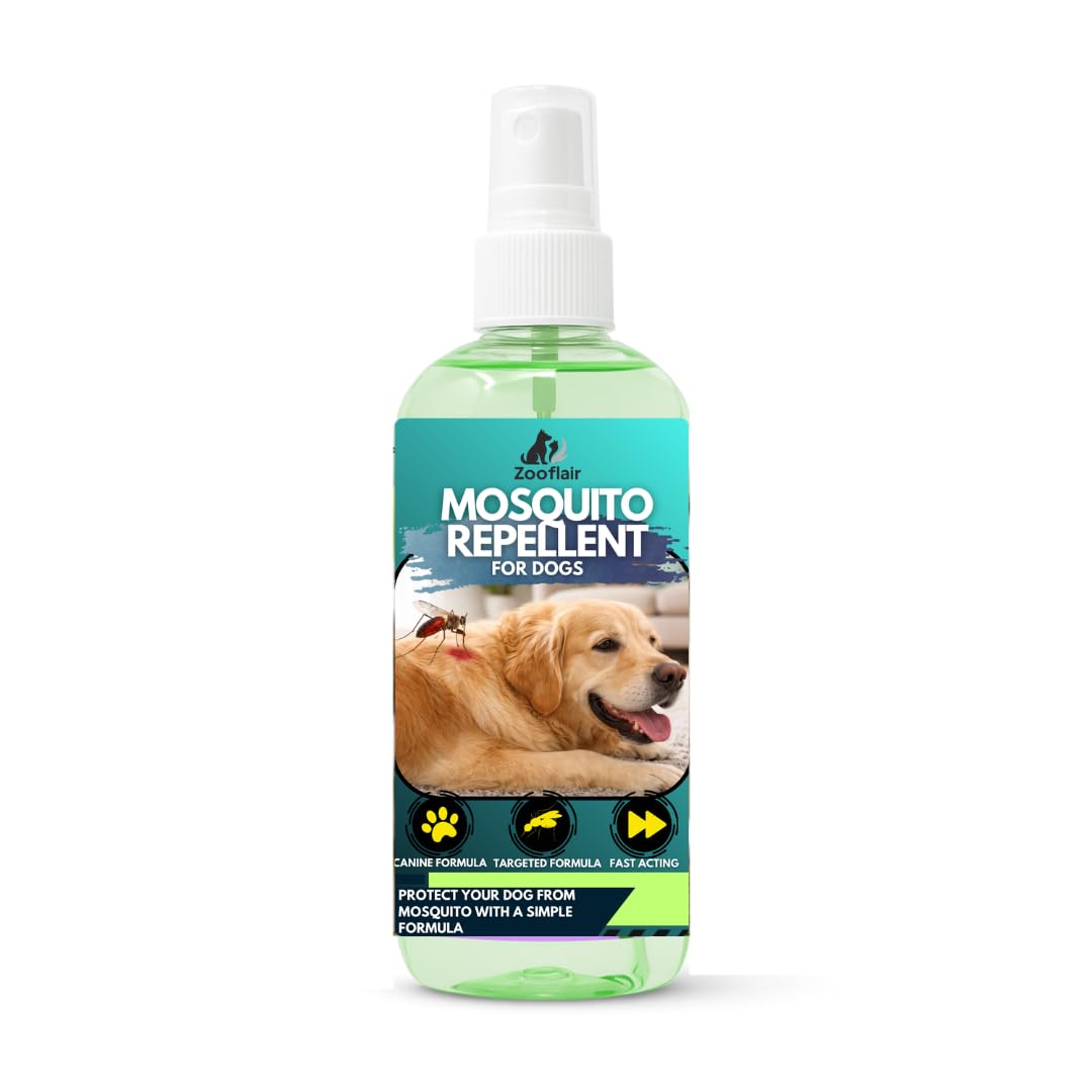 Mosquito Protection Spray for Dogs 500ml | Outdoor Pet Body Mist | Helps Protect Dogs from Mosquitoes | Pet-Safe Formula