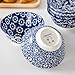 vancasso Müslischalen 6-teiliges Set aus Porzellan (6x 720ml) – Keramikschalen mit Vintage-Design blau-weiß, Schüsseln für Müsli, Salat, Suppe, Ramen, Obst oder Dessert, Serie SELENE