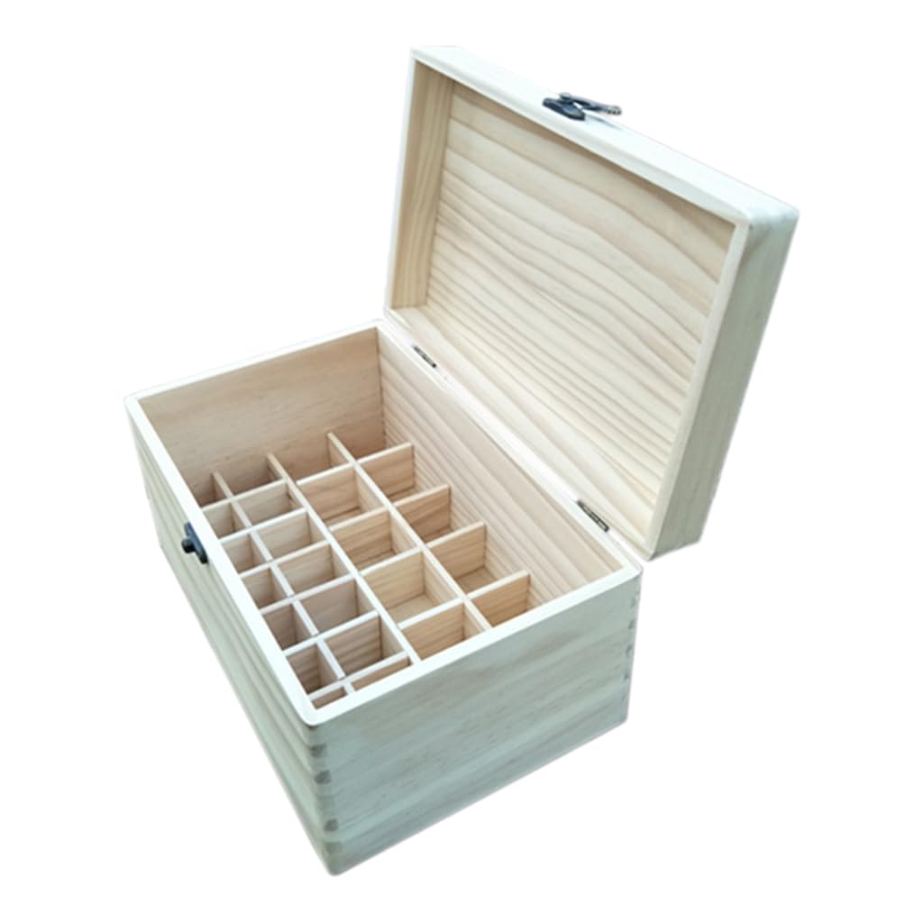 Organizador de aceites de aromaterapia duradero con acabados naturales para madera