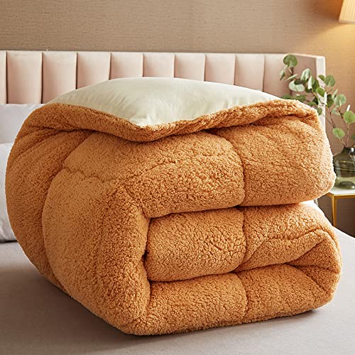 Edredón cálido de invierno gris 220x240 cm de 5 kg para cama individual grande 7