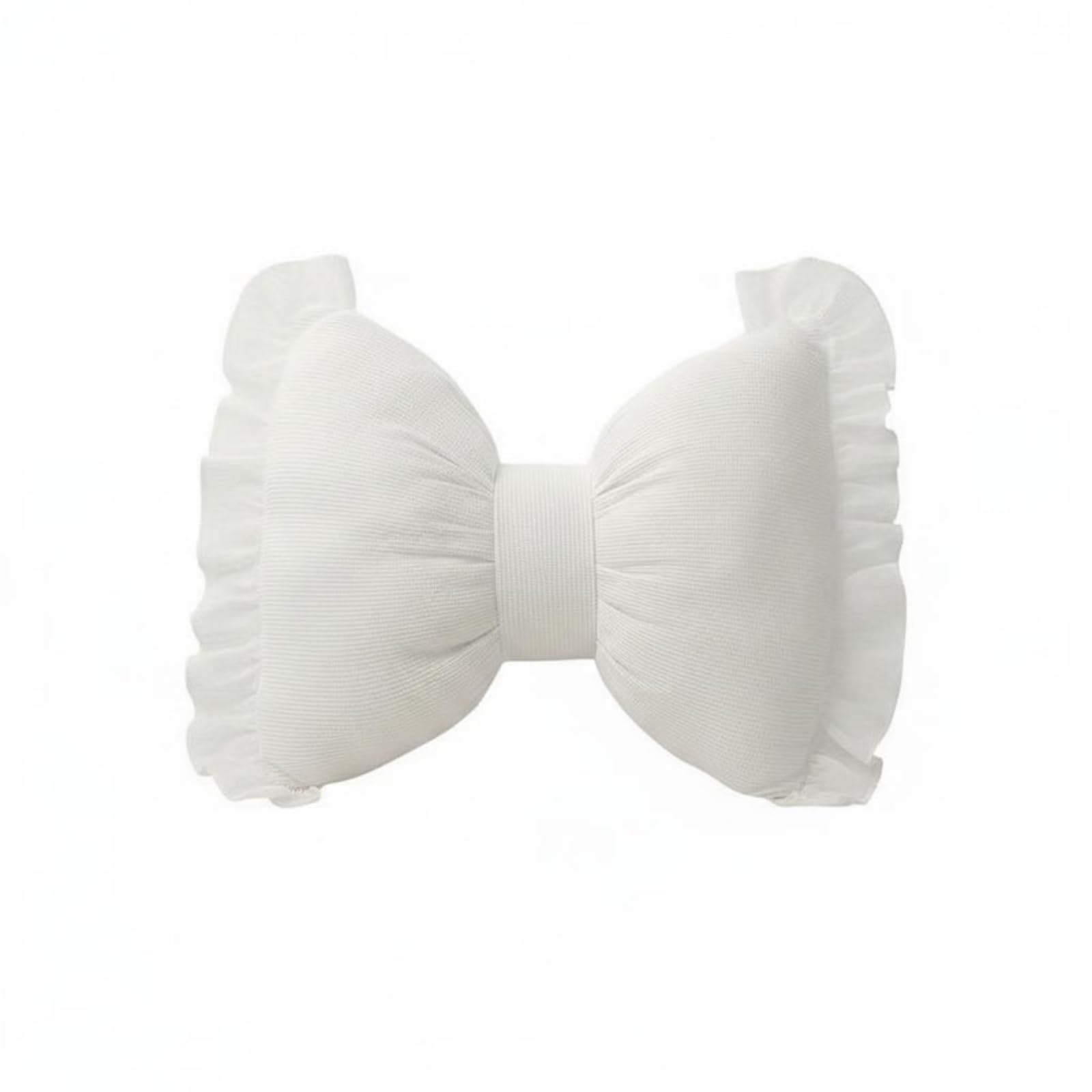 APIRILY Fluffy Butterfly Bow Cushion Soft Butterfly Knot Pillow Decorative Bowknot Fluffy Pillow Cozy, White | Decorative Nursery Pillows | Nursery Bedding-image-16