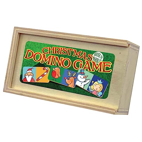 House of Marbles Wooden Christmas Dominoes miniatura 2