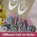 15PCS Nail Art Stamp Pen Set with Flower Designs, Professional Nail Stamper Kit with Dotting Tools for DIY Art..