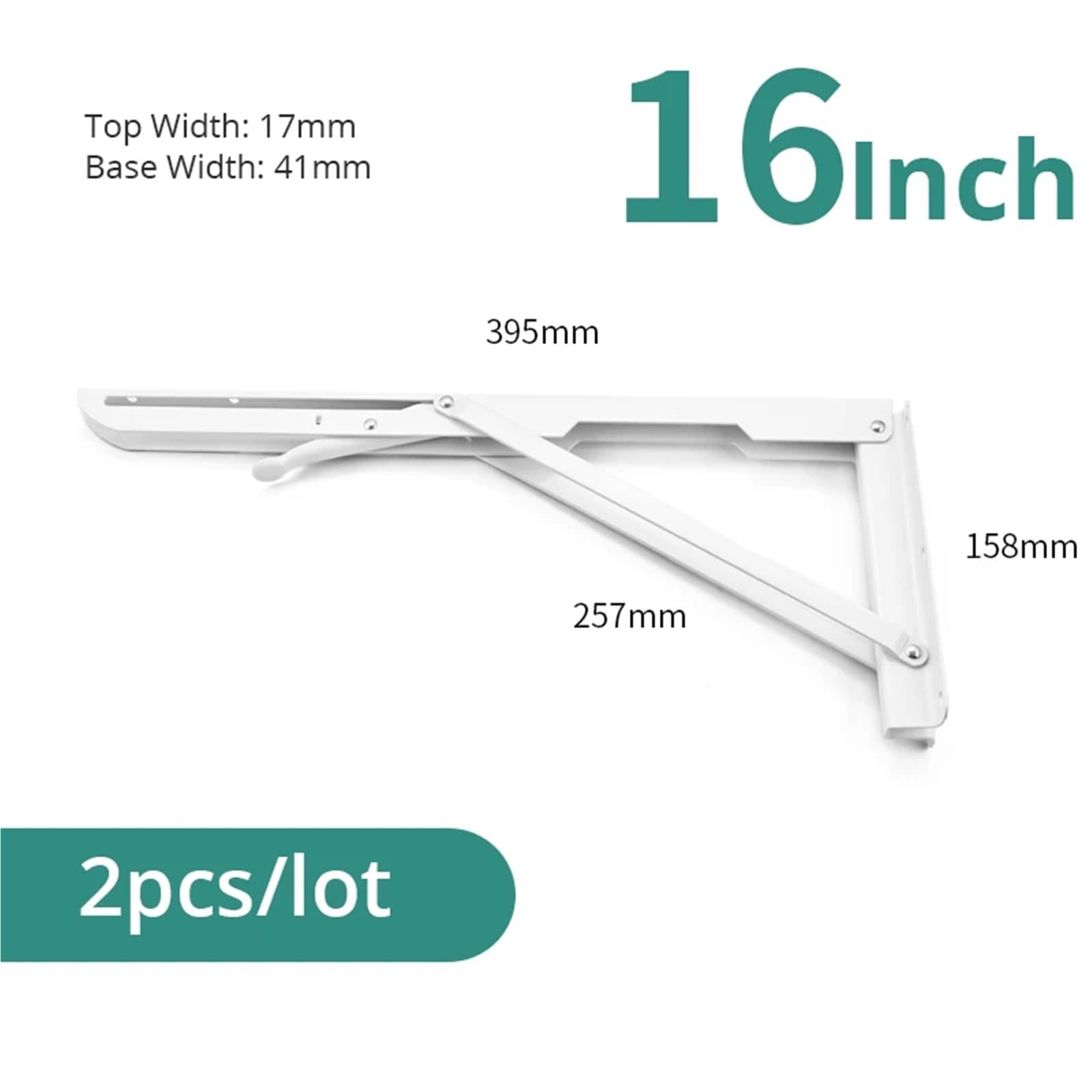 4 soportes triangulares pesados y plegables de 65 kg, ajustables para montar en la pared, soporte para estante de mesa, soporte para muebles