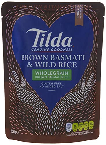 Tilda Basmati & Wild Wholegrain Rice 250g