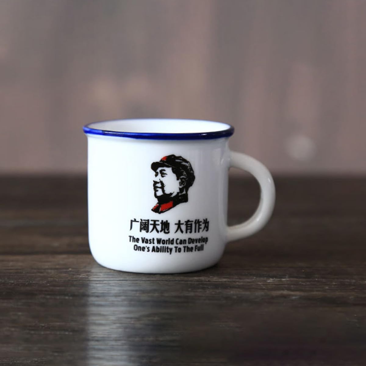 SHINEOFI 6 Stück Pack Vintage Emaillebecher aus Hitzebeständiger Emaille Unzerbrechliche Haushalts Wasserbecher mit Ausreichend Fassungsvermögen für Kaffee Tee und Heißgetränke
