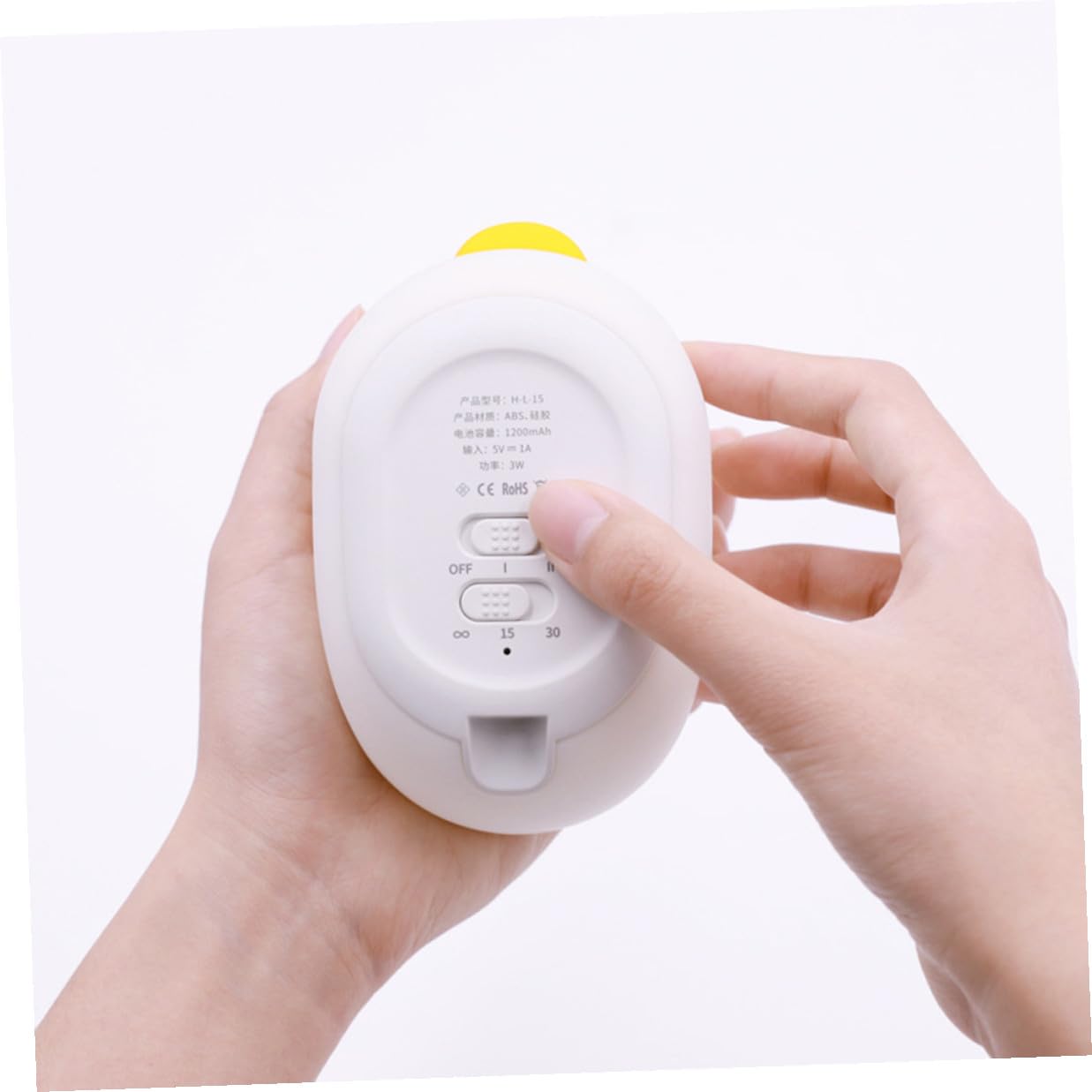Luz Nocturna y Control Carga USB de Silicona 3w Color Blanco