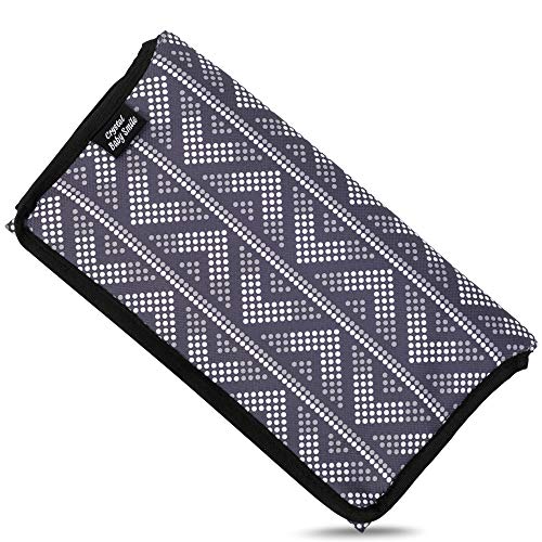 Image of Crystal Baby Smile Portable Changing Pad, Large Changing Mat 80cm, Premium Quality Travel Station, Padded Diaper Clutch, Waterproof and Lightweight, Baby Gift for Mommy Bag, Perfect Baby Shower Idea